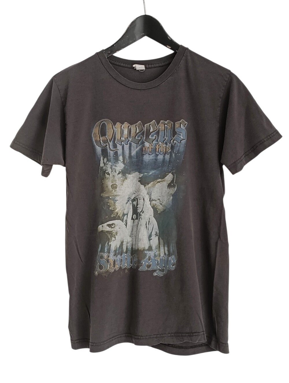 VTG Y2K Queens Of The Stone Age Faded Tee Tultex M Distressed